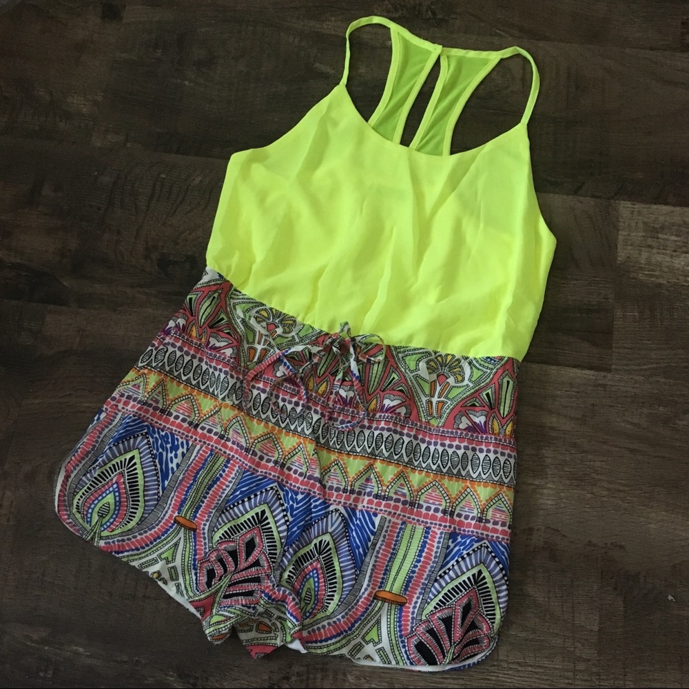 Colorful Neon Summer Romper